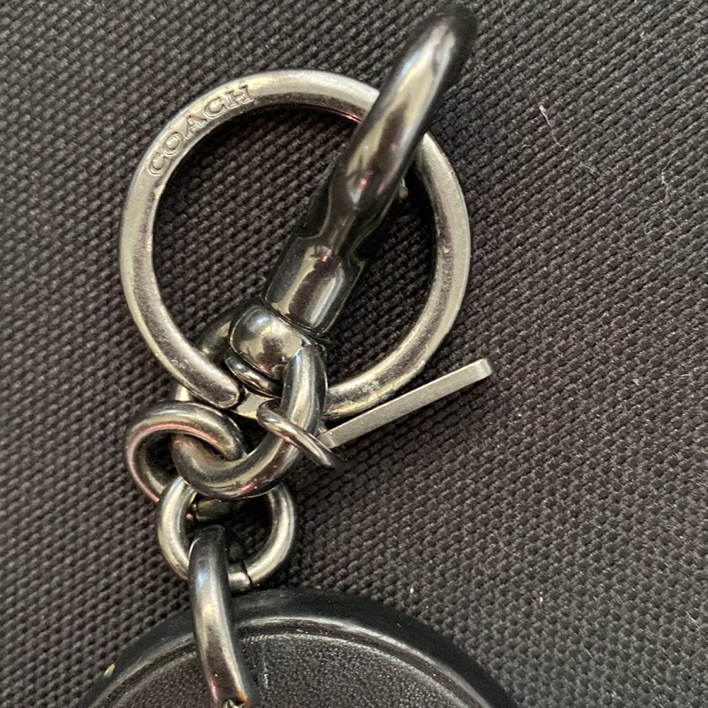 Embellished Black Horseshoe Keychain Charm - Picture 3 of 4